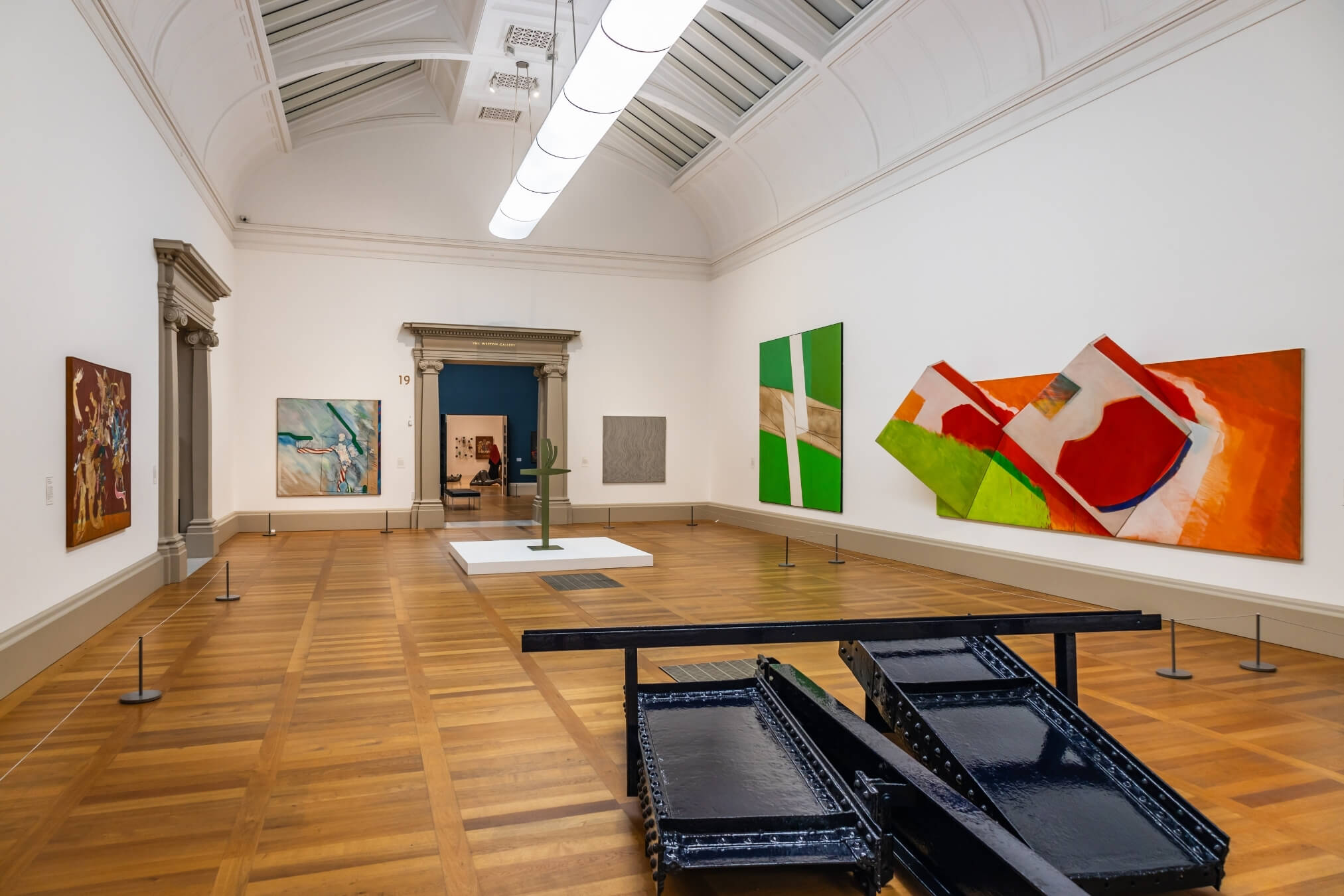 modern art exhibition at museum