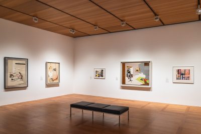 art gallery displaying paintings
