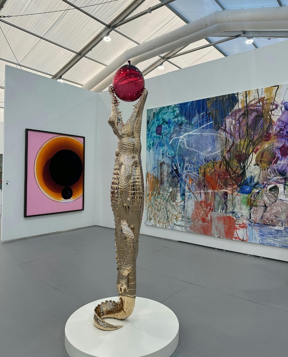 art fair booth at Miami Beach