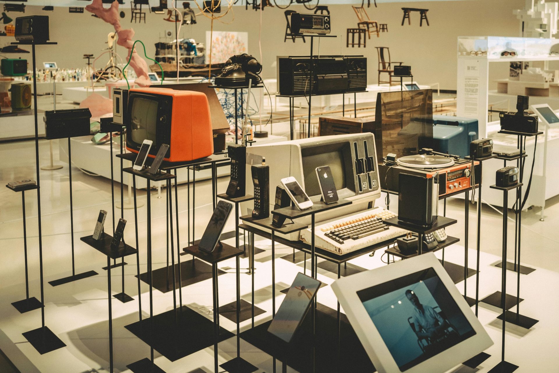 museum installation of a historic tech piece.