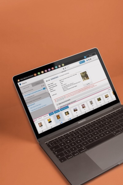mockup of tms collection on a laptop