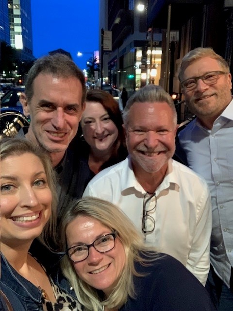 Stephanie Leverock enjoying time with Gallery Systems colleagues
