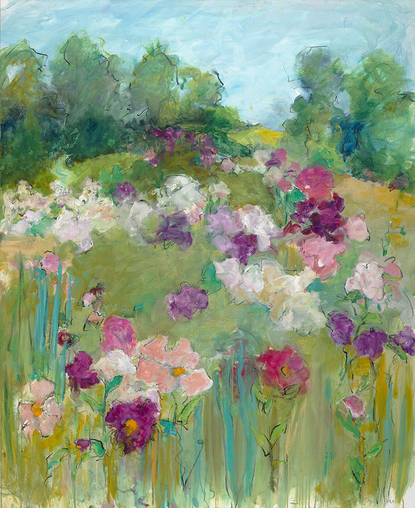 Mary Page Evans, Peonies in June, 2013. © Mary Page Evans, courtesy of the Brandywine River Museum of Art