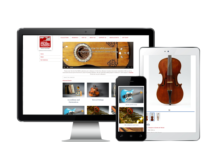 NMM_eMuseum_banner National Music Museum Online Collections | eMuseum Online Collections Software | Gallery Systems