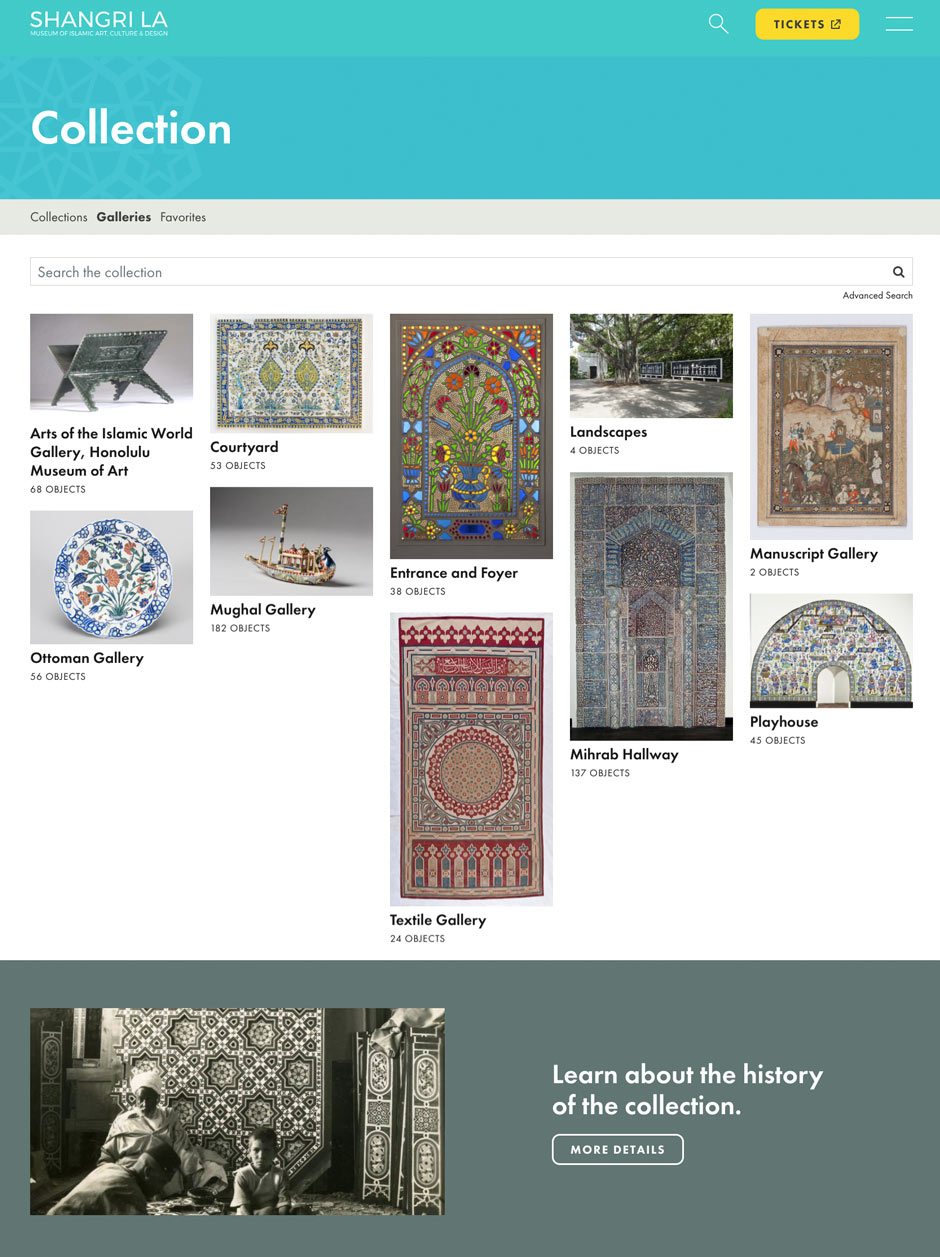 Shangri La Museum of Islamic Art, Culture & Design eMuseum