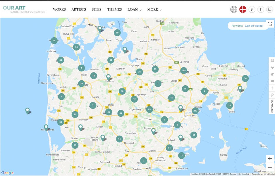 Collection objects on a Google map