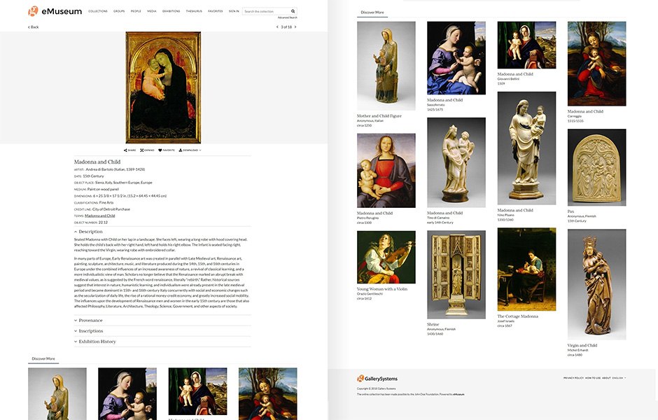 Preview the new eMuseum online gallery